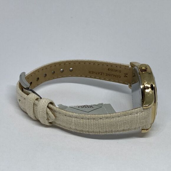 Fossil Laney BQ3391 Women's Cream Leather Analog Dial Quartz Wrist Watch XR639 - Picture 12 of 12